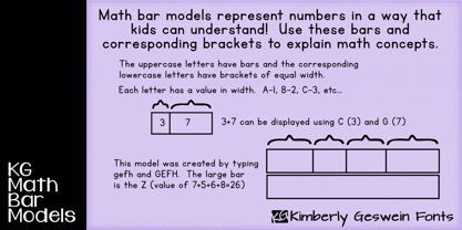 KG Math Bar Models Fuente Póster 1
