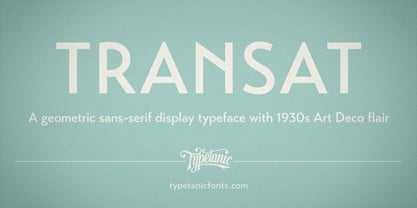 Transat Font Poster 1