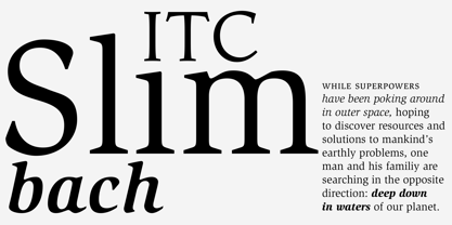 ITC Slimbach Font Poster 1