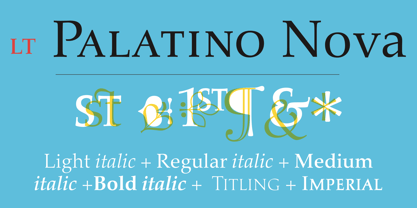 Palatino Nova Font Poster 3