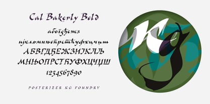 Cal Bakerly Font Poster 5