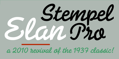 Stempel Elan Font Poster 1