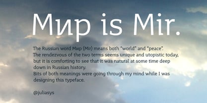 Mir Font Poster 2