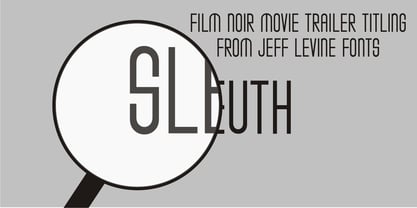 Sleuth JNL Font Poster 1