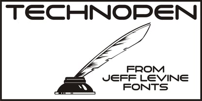 Technopen JNL Font Poster 1