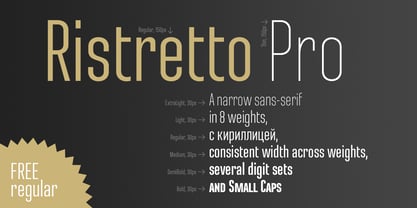 Ristretto Pro Font Poster 2