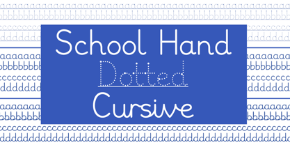 School Hand Font Poster 1