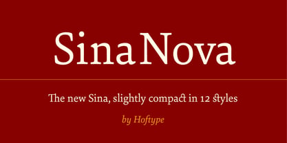 Sina Nova Font Poster 1