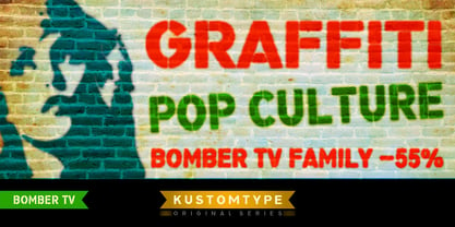 Bomber TV Font Poster 3