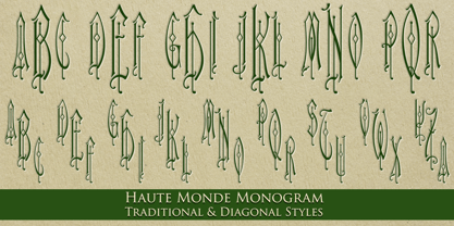 MFC Haute Monde Monogram Font Poster 6