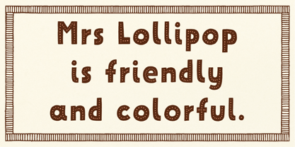 Mrs Lollipop Font Poster 7