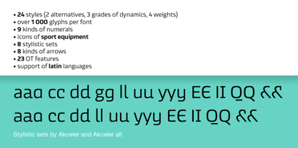 Akceler Font Poster 5