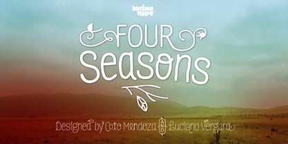 Four Seasons Font Poster 7