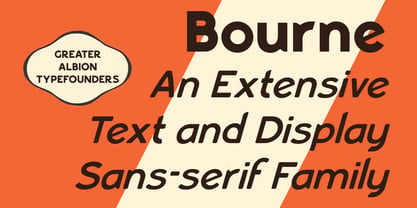 Bourne Font Poster 2