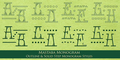 MFC Mastaba Monogram Font Poster 6