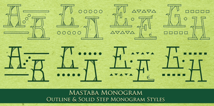 MFC Mastaba Monogram Font Poster 6