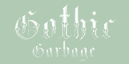 Gothic Garbage Font Poster 2