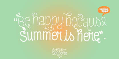 Four Seasons Font Poster 2