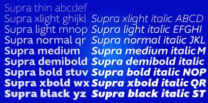 Supra Font Poster 4