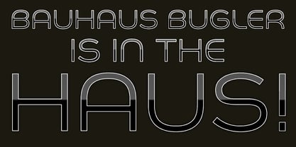 Bauhaus Bugler Fuente Póster 3