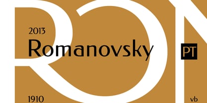 Romanovsky Font Poster 1
