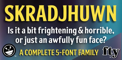 FTY SKRADJHUWN Font Poster 3