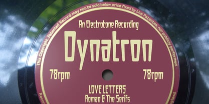 Dynatron Font Poster 2