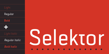 Selektor Font Poster 1