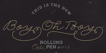 Rolling Pen Font Poster 3