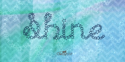 Star Cursive Font Poster 2