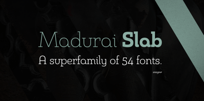 Madurai Slab Fuente Póster 1