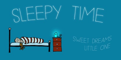Sleepy Time Font Poster 2