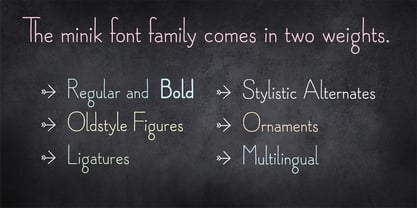 Minik Font Poster 2