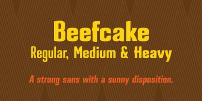 Beefcake Font Poster 1