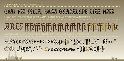 Oro y Plata Font Poster 5