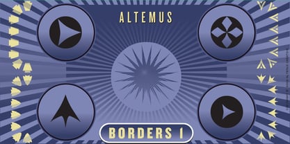 Altemus Borders Font Poster 1