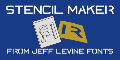 Stencil Maker JNL Font Poster 1