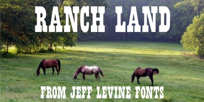 Ranch Land JNL Font Poster 1