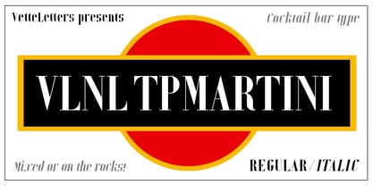 VLNL Tp Martini Font Poster 6