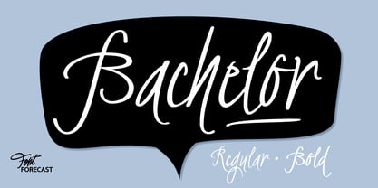 BachelorScript Font Poster 1