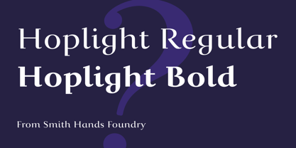 Hoplight Font Poster 1