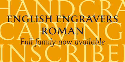 English Engravers Roman Font Poster 1