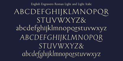 English Engravers Roman Font Poster 2