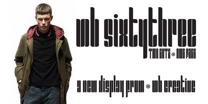 MB SIXTYTHREE Font Poster 1