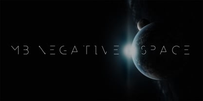 MB NEGATIVESPACE Font Poster 3