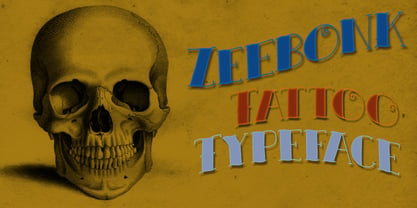 Zeebonk Font Poster 1