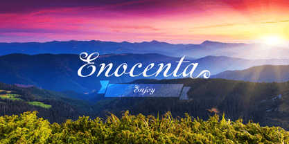 Enocenta Font Poster 9