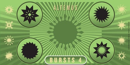 Altemus Bursts Font Poster 9
