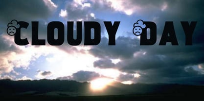 Cloudy Day Font Poster 2