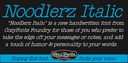 Noodlerz Font Poster 1